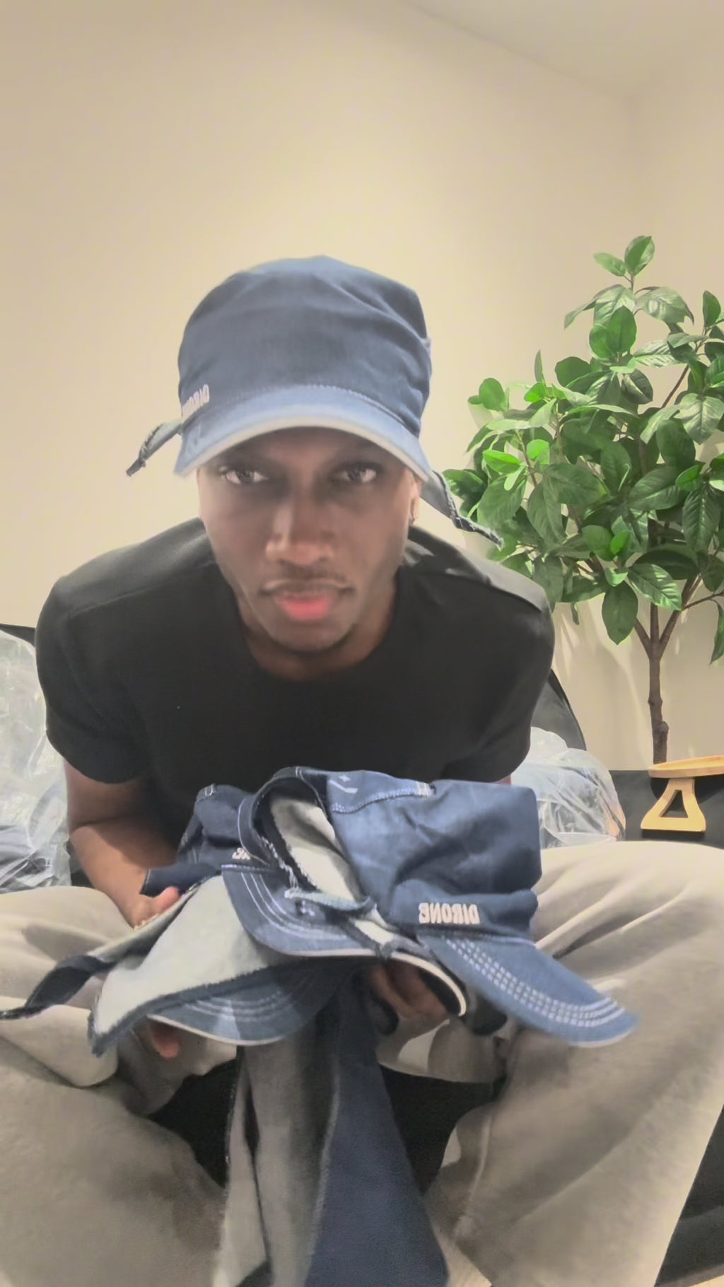 DIRONE Denim headwrap | EIZO DIRONE